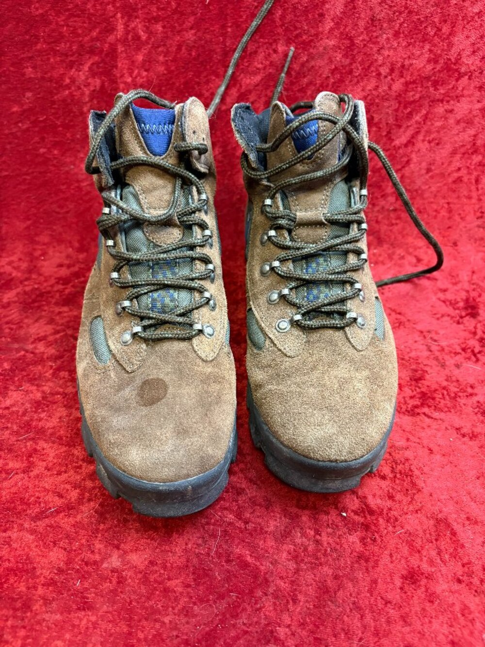 Vintage Nike ACG Air Makalu II Trail Hiking Boots Brown Green Leather 950608-IS